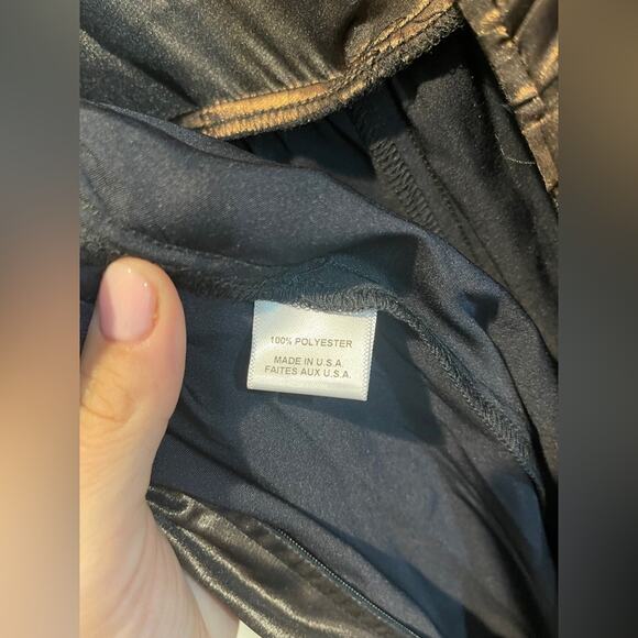 MISA Los Angeles Sophia Metallic Bronze Jumpsuit Size M - Picture 9 of 12